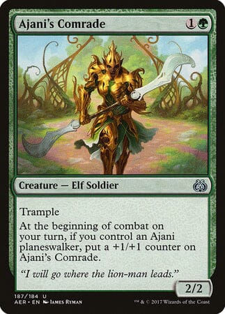 Ajani's Comrade [Aether Revolt] MTG Single Magic: The Gathering  | Multizone: Comics And Games