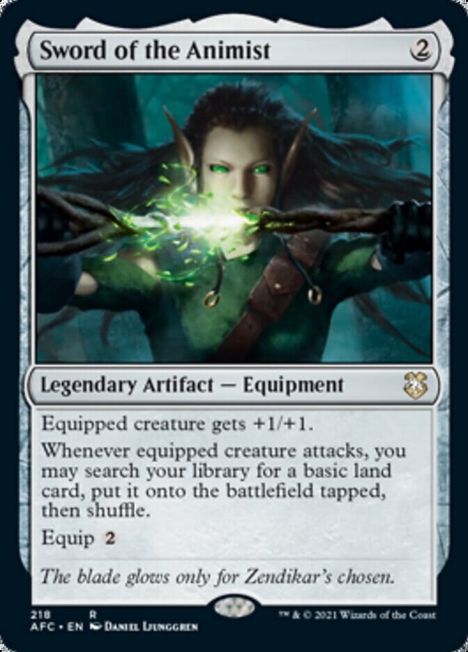 Sword of the Animist [Dungeons & Dragons: Adventures in the Forgotten Realms Commander] MTG Single Magic: The Gathering  | Multizone: Comics And Games