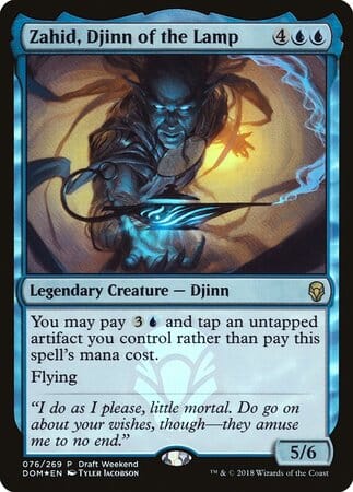 Zahid, Djinn of the Lamp (Draft Weekend) [Dominaria Promos] MTG Single Magic: The Gathering  | Multizone: Comics And Games