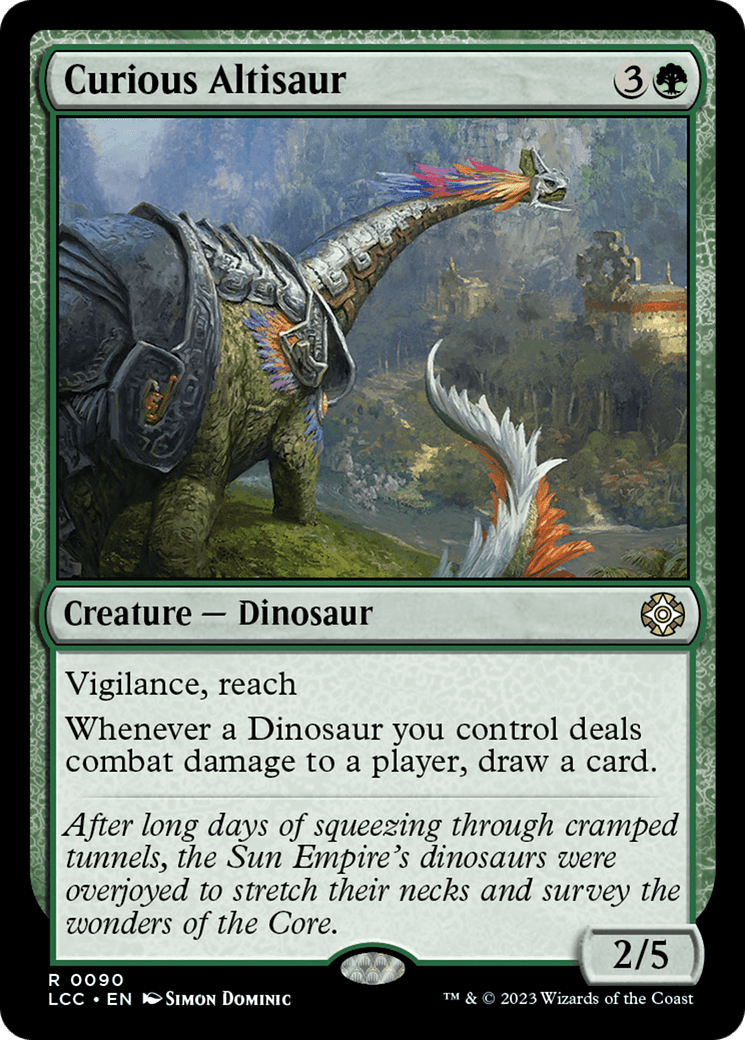 Curious Altisaur [The Lost Caverns of Ixalan Commander] MTG Single Magic: The Gathering  | Multizone: Comics And Games