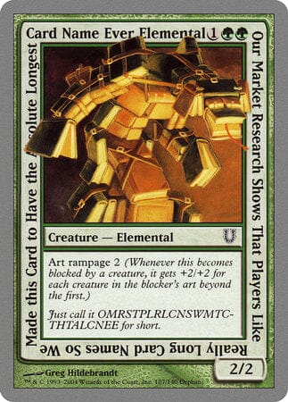 Our Market Research Shows That Players Like Really Long Card Names.... [Unhinged] MTG Single Magic: The Gathering  | Multizone: Comics And Games