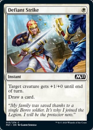 Defiant Strike [Core Set 2021] MTG Single Magic: The Gathering  | Multizone: Comics And Games