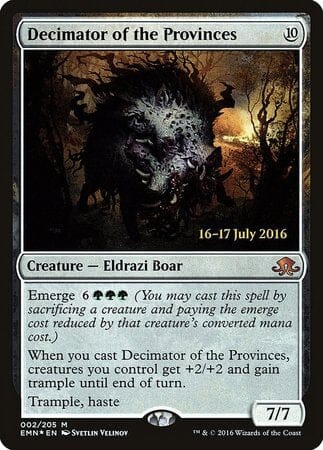 Decimator of the Provinces [Eldritch Moon Promos] MTG Single Magic: The Gathering  | Multizone: Comics And Games