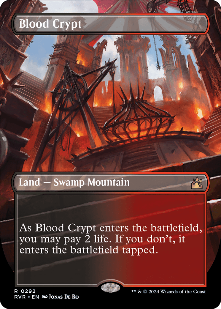 Blood Crypt (Borderless) [Ravnica Remastered] MTG Single Magic: The Gathering  | Multizone: Comics And Games