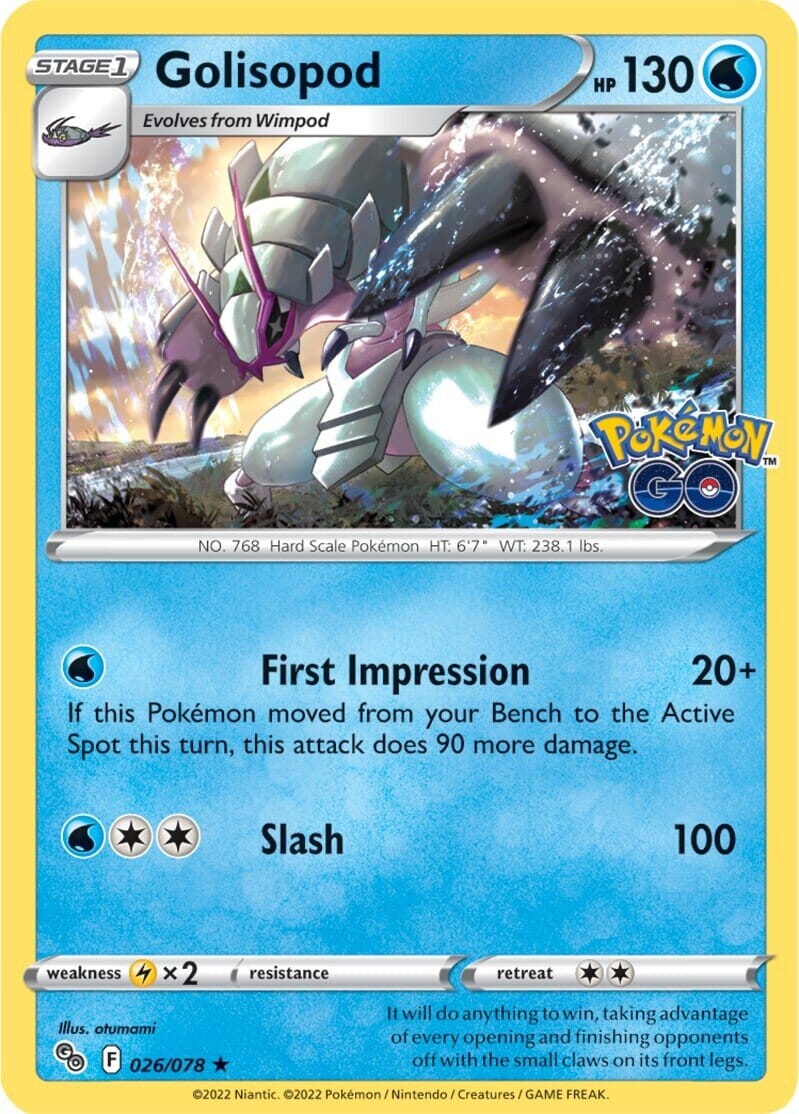 Golisopod (026/078) [Pokémon GO] Pokemon Single Pokémon  | Multizone: Comics And Games