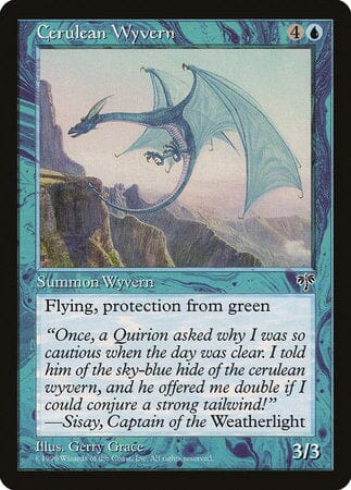 Cerulean Wyvern [Mirage] MTG Single Magic: The Gathering  | Multizone: Comics And Games