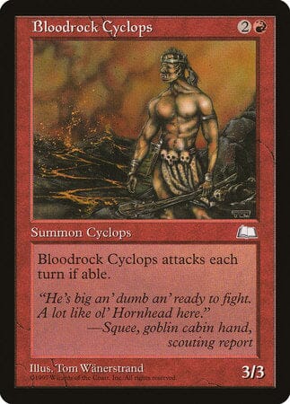 Bloodrock Cyclops [Weatherlight] MTG Single Magic: The Gathering  | Multizone: Comics And Games