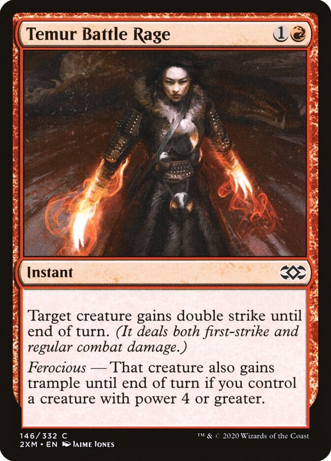 Temur Battle Rage [Double Masters] MTG Single Magic: The Gathering  | Multizone: Comics And Games