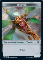 Golem (025) // Thopter Token [Commander 2021 Tokens] MTG Single Magic: The Gathering  | Multizone: Comics And Games