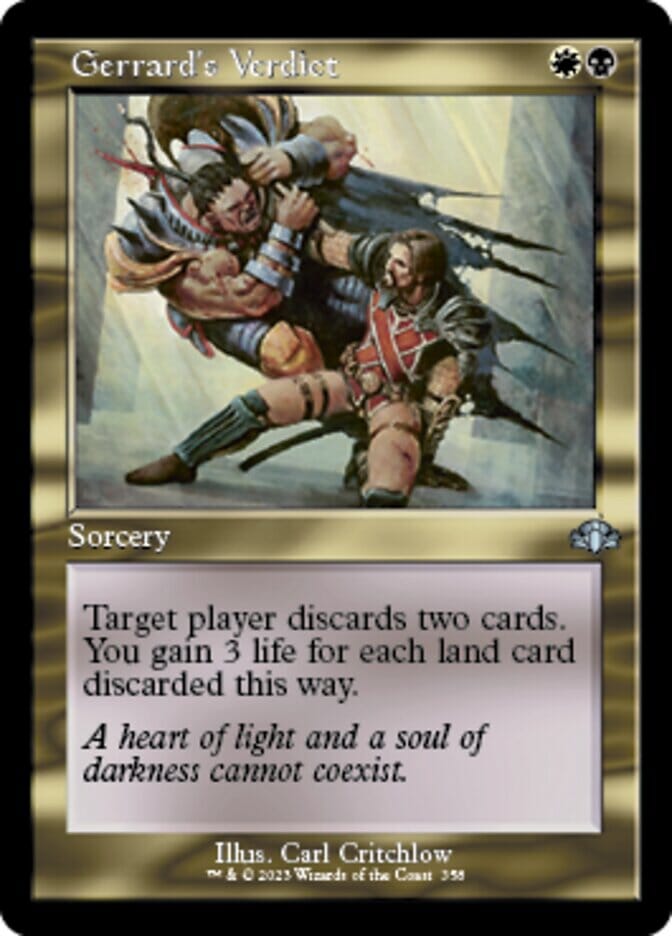 Gerrard's Verdict (Retro) [Dominaria Remastered] MTG Single Magic: The Gathering  | Multizone: Comics And Games