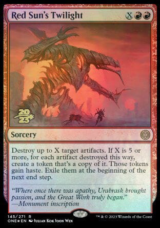 Red Sun's Twilight [Phyrexia: All Will Be One Prerelease Promos] MTG Single Magic: The Gathering  | Multizone: Comics And Games