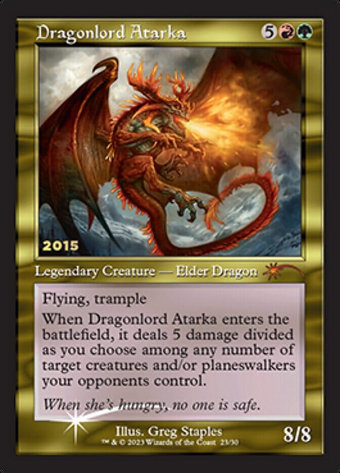 Dragonlord Atarka [30th Anniversary Promos] MTG Single Magic: The Gathering  | Multizone: Comics And Games
