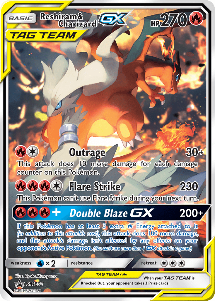 Reshiram & Charizard GX (SM201) [Sun & Moon: Black Star Promos] Pokemon Single Pokémon  | Multizone: Comics And Games
