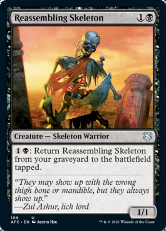 Reassembling Skeleton [Dungeons & Dragons: Adventures in the Forgotten Realms Commander] MTG Single Magic: The Gathering  | Multizone: Comics And Games