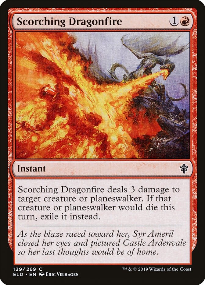 Scorching Dragonfire [Throne of Eldraine] MTG Single Magic: The Gathering  | Multizone: Comics And Games