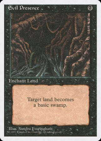 Evil Presence [Fourth Edition] MTG Single Magic: The Gathering  | Multizone: Comics And Games