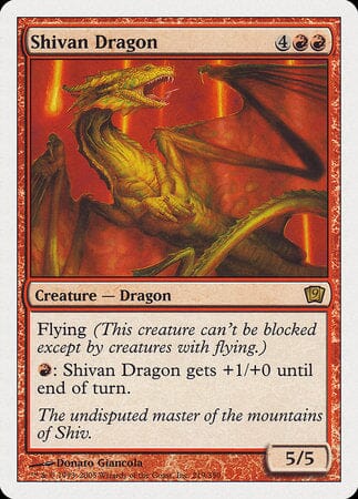 Shivan Dragon [Ninth Edition] MTG Single Magic: The Gathering  | Multizone: Comics And Games