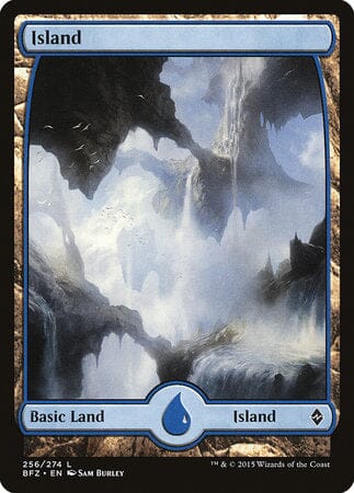 Island (256) - Full Art [Battle for Zendikar] MTG Single Magic: The Gathering  | Multizone: Comics And Games