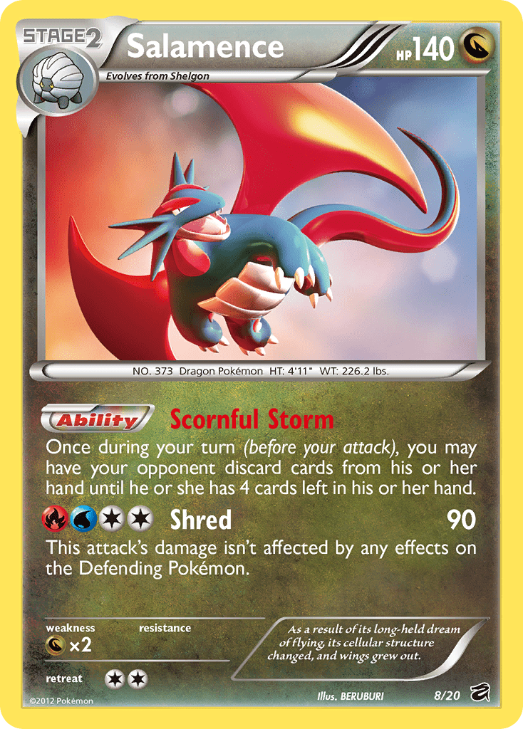 Salamence (8/20) [Black & White: Dragon Vault] Pokemon Single Pokémon  | Multizone: Comics And Games