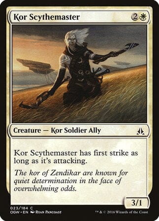 Kor Scythemaster [Oath of the Gatewatch] MTG Single Magic: The Gathering  | Multizone: Comics And Games