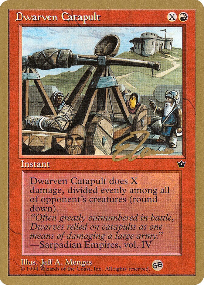 Dwarven Catapult (Eric Tam) (SB) [Pro Tour Collector Set] MTG Single Magic: The Gathering  | Multizone: Comics And Games