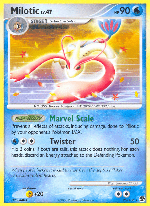Milotic (25/106) [Diamond & Pearl: Great Encounters] Pokemon Single Pokémon  | Multizone: Comics And Games