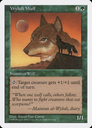 Wyluli Wolf [Fifth Edition] MTG Single Magic: The Gathering  | Multizone: Comics And Games