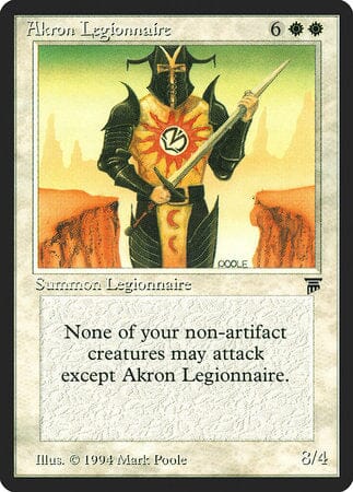 Akron Legionnaire [Legends] MTG Single Magic: The Gathering  | Multizone: Comics And Games