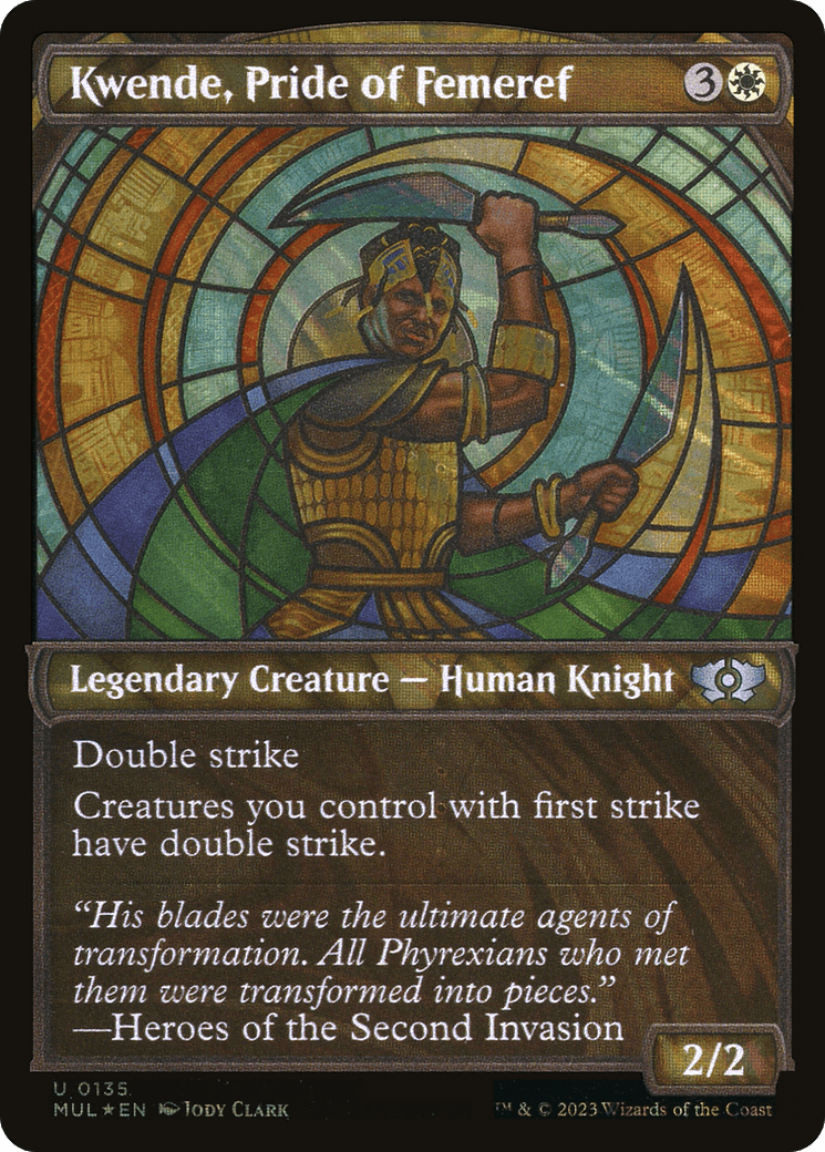 Kwende, Pride of Femeref (Halo Foil) [Multiverse Legends] MTG Single Magic: The Gathering  | Multizone: Comics And Games