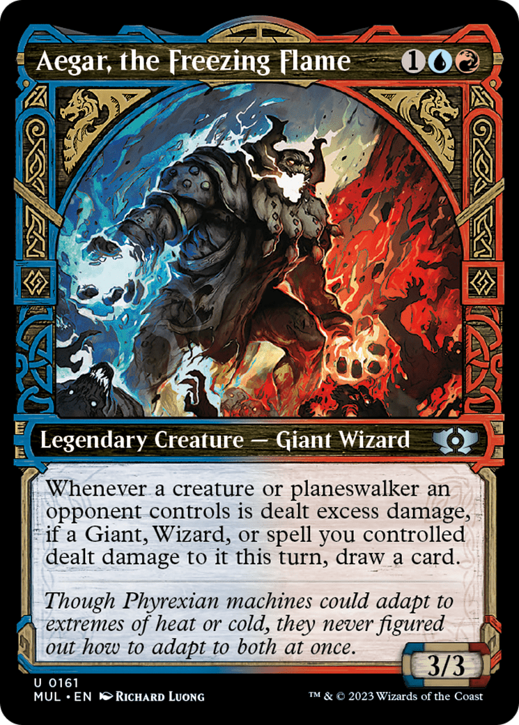 Aegar, the Freezing Flame (Halo Foil) [Multiverse Legends] MTG Single Magic: The Gathering  | Multizone: Comics And Games