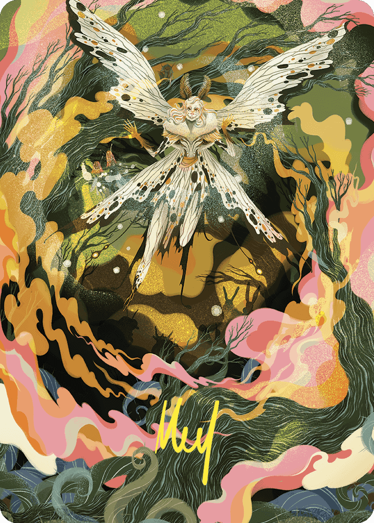 Greater Auramancy Art Card (Gold-Stamped Signature) [Wilds of Eldraine Art Series] MTG Single Magic: The Gathering  | Multizone: Comics And Games