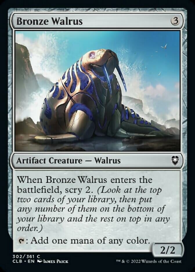 Bronze Walrus [Commander Legends: Battle for Baldur's Gate] MTG Single Magic: The Gathering  | Multizone: Comics And Games