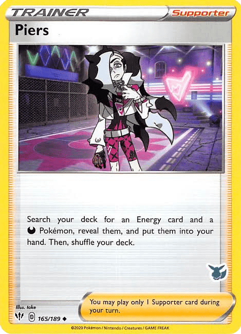 Piers (165/189) (Eevee Deck) [Battle Academy 2022] Pokemon Single Pokémon  | Multizone: Comics And Games