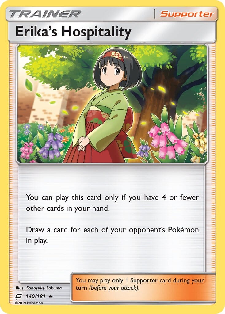 Erika's Hospitality (140/181) (Theme Deck Exclusive) [Sun & Moon: Team Up] Pokemon Single Pokémon  | Multizone: Comics And Games