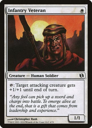 Infantry Veteran [Duel Decks: Elspeth vs. Tezzeret] MTG Single Magic: The Gathering  | Multizone: Comics And Games
