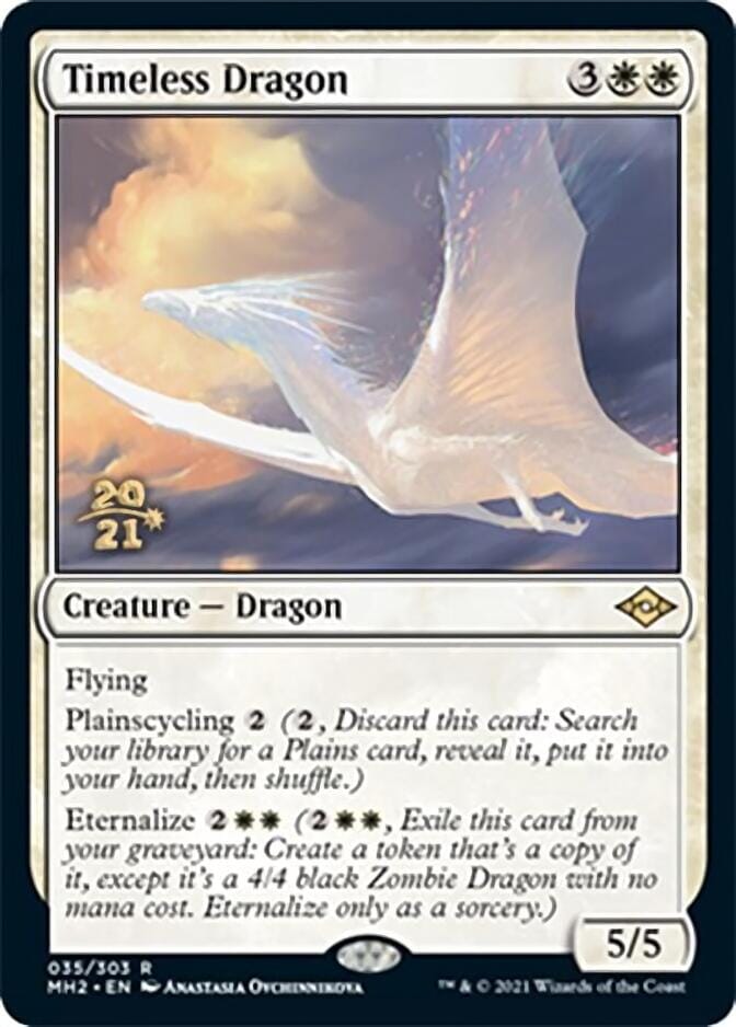 Timeless Dragon [Modern Horizons 2 Prerelease Promos] MTG Single Magic: The Gathering  | Multizone: Comics And Games