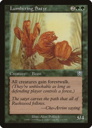 Lumbering Satyr [Mercadian Masques] MTG Single Magic: The Gathering  | Multizone: Comics And Games