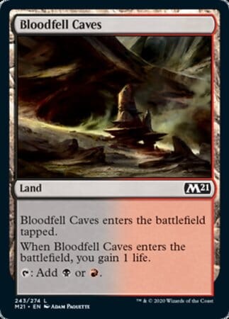 Bloodfell Caves [Core Set 2021] MTG Single Magic: The Gathering  | Multizone: Comics And Games