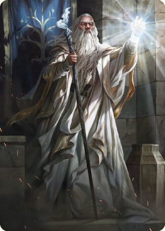 Gandalf the White Art Card [The Lord of the Rings: Tales of Middle-earth Art Series] MTG Single Magic: The Gathering  | Multizone: Comics And Games