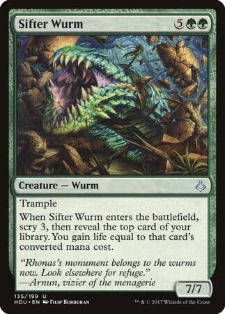 Sifter Wurm [Hour of Devastation] MTG Single Magic: The Gathering  | Multizone: Comics And Games