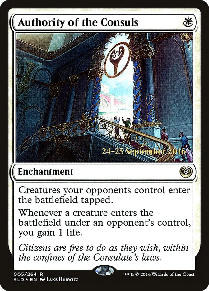 Authority of the Consuls [Kaladesh Prerelease Promos] MTG Single Magic: The Gathering  | Multizone: Comics And Games