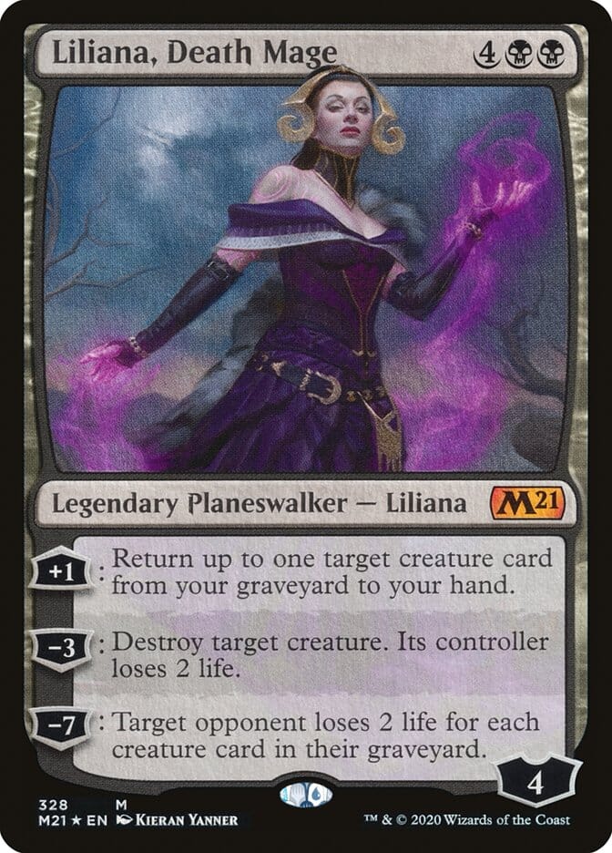 Liliana, Death Mage [Core Set 2021] MTG Single Magic: The Gathering  | Multizone: Comics And Games