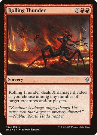 Rolling Thunder [Battle for Zendikar] MTG Single Magic: The Gathering  | Multizone: Comics And Games