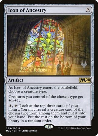 Icon of Ancestry [Core Set 2020 Promos] MTG Single Magic: The Gathering  | Multizone: Comics And Games