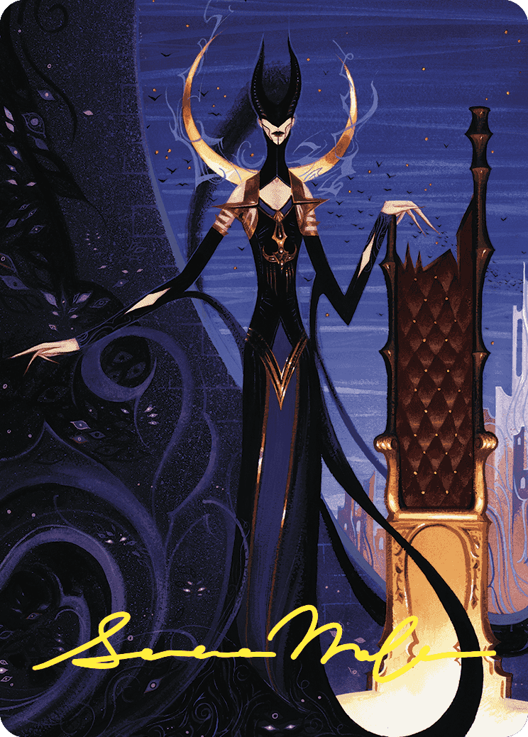 Ashiok, Wicked Manipulator Art Card (57/81) (Gold-Stamped Signature) [Wilds of Eldraine Art Series] MTG Single Magic: The Gathering  | Multizone: Comics And Games
