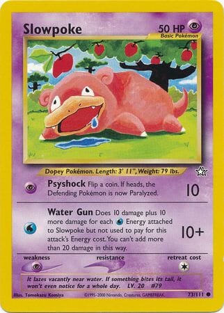 Slowpoke (73/111) [Neo Genesis Unlimited] Pokemon Single Pokémon  | Multizone: Comics And Games