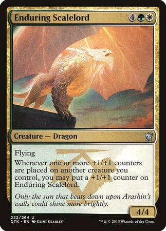 Enduring Scalelord [Dragons of Tarkir] MTG Single Magic: The Gathering  | Multizone: Comics And Games