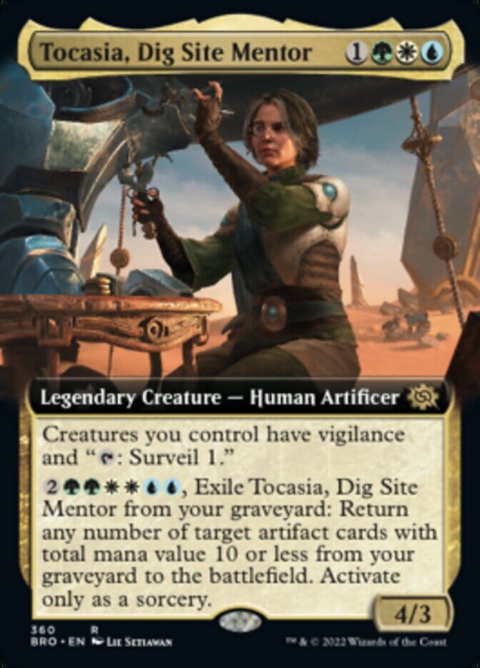 Tocasia, Dig Site Mentor (Extended Art) [The Brothers' War] MTG Single Magic: The Gathering  | Multizone: Comics And Games