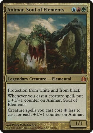 Animar, Soul of Elements (Oversized) [Commander 2011 Oversized] MTG Single Magic: The Gathering  | Multizone: Comics And Games