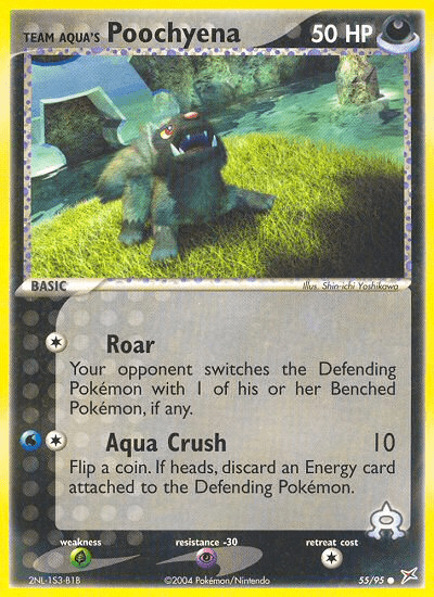 Team Aqua's Poochyena (55/95) [EX: Team Magma vs Team Aqua] Pokemon Single Pokémon  | Multizone: Comics And Games